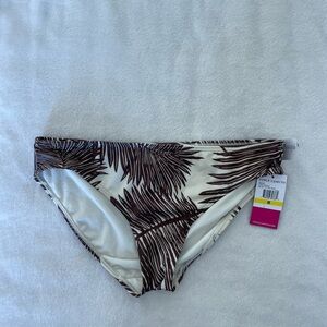 Vince Camuto Tropical Brown and Cream Bikini Bottom